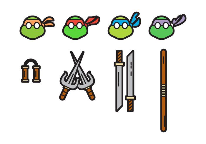 700x490 Free Cute Ninja Turtles Vectors