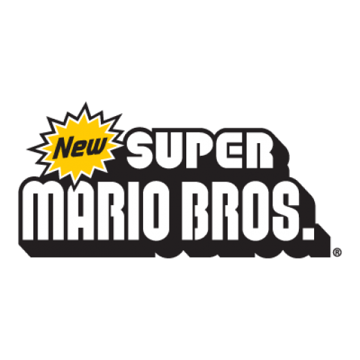 518x518 New Super Mario Bros Nintendo Logo Vector