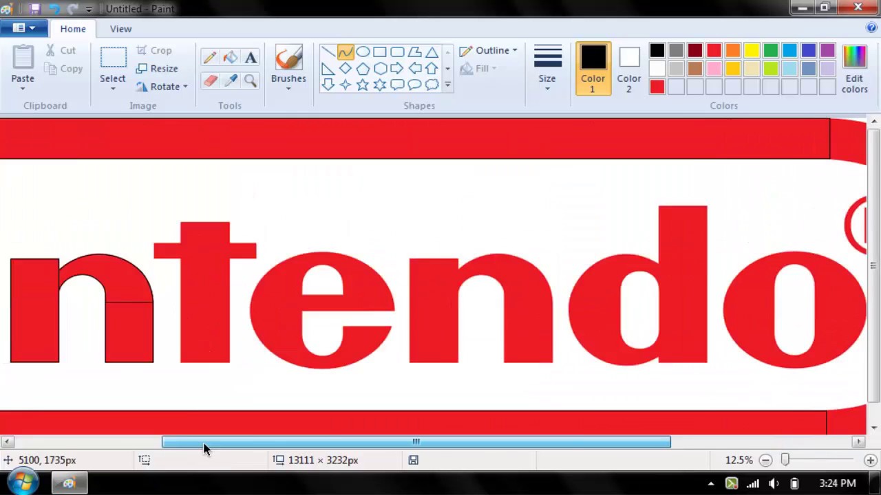 1280x720 Nintendo Logo Vector Speedpaint Video