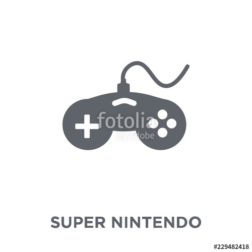 500x500 Super Nintendo Icon From Arcade Collection Stock Image