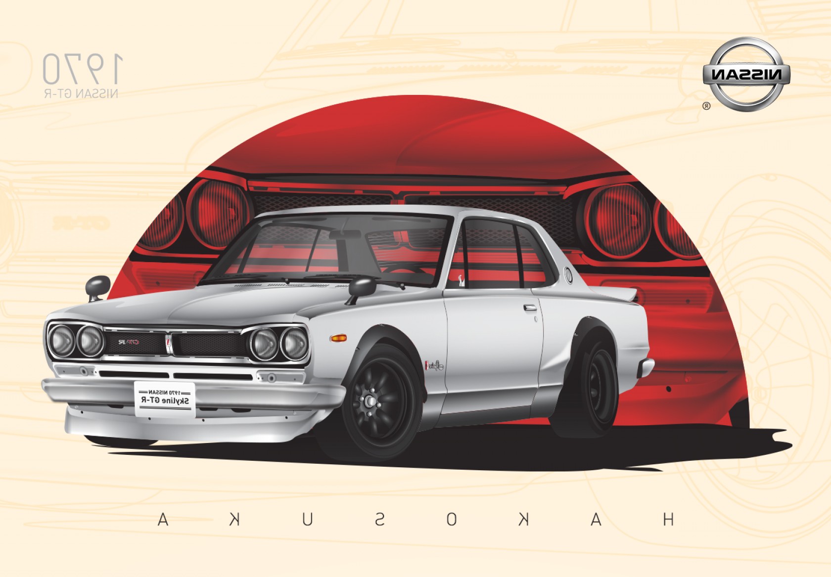 1680x1167 Nissan Skyline Gt R Hakosuka High Detailed Illustration Geekchicpro