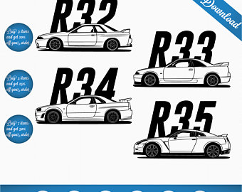 Nissan Gtr Vector Etsy 340x270 Nissan Gtr Vector Etsy