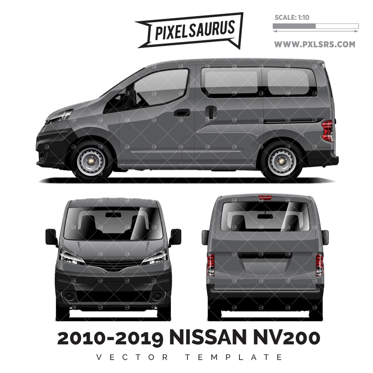 Nissan Vanette Vector Template 1280x1280 Nissan Vanette Vector Template