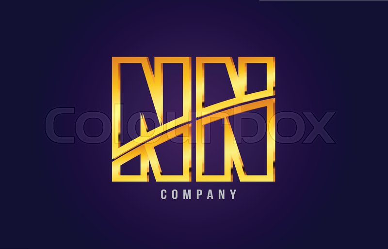 800x515 Gold Golden Alphabet Letter Nn N N Stock Vector Colourbox