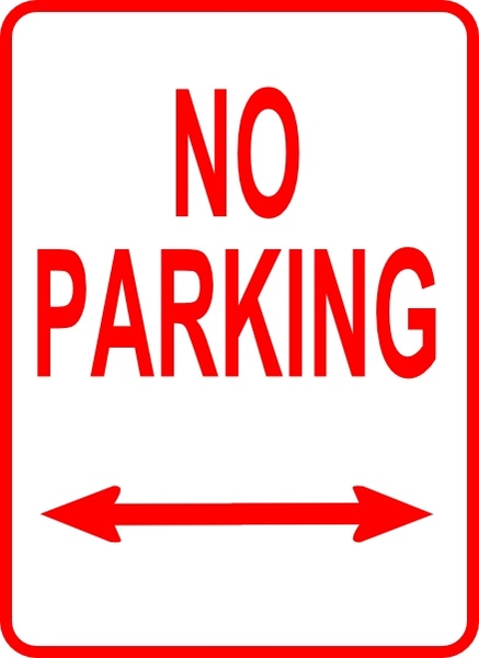 437x600 No Parking Sign Clip Art Free Vector In Open Office Drawing