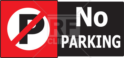 400x187 No Parking Sign Vector Image Of Signs, Symbols, Maps Kobfujar