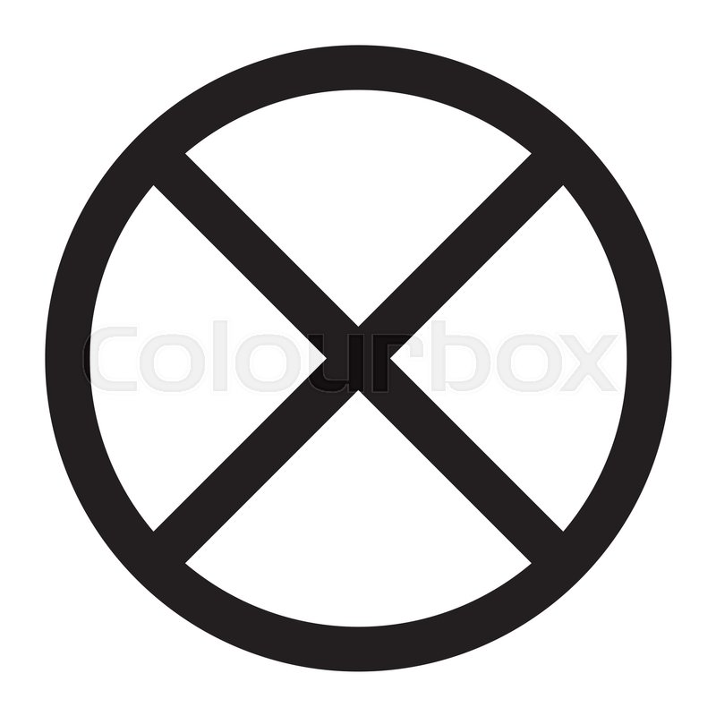 800x800 Clearway And No Parking Sign Line Stock Vector Colourbox