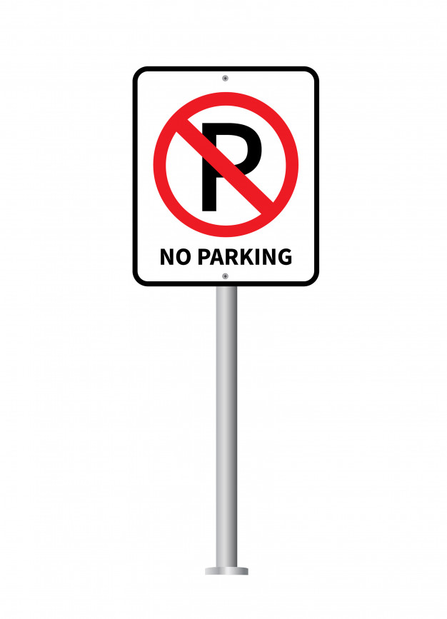 626x867 No Parking Sign Vector Vector Premium Download