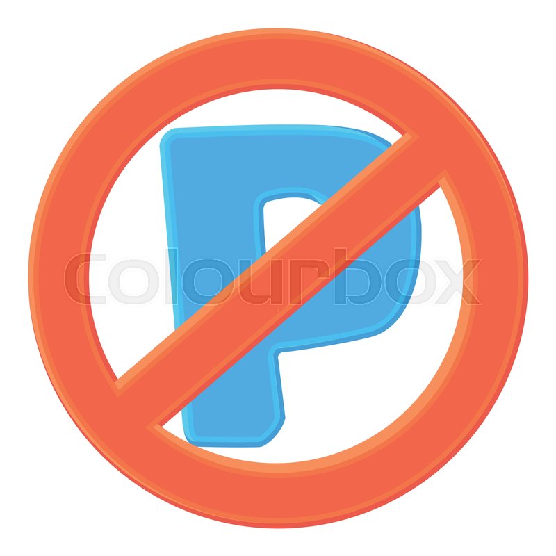 800x800 No Parking Icon Cartoon Illustration Stock Vector Colourbox