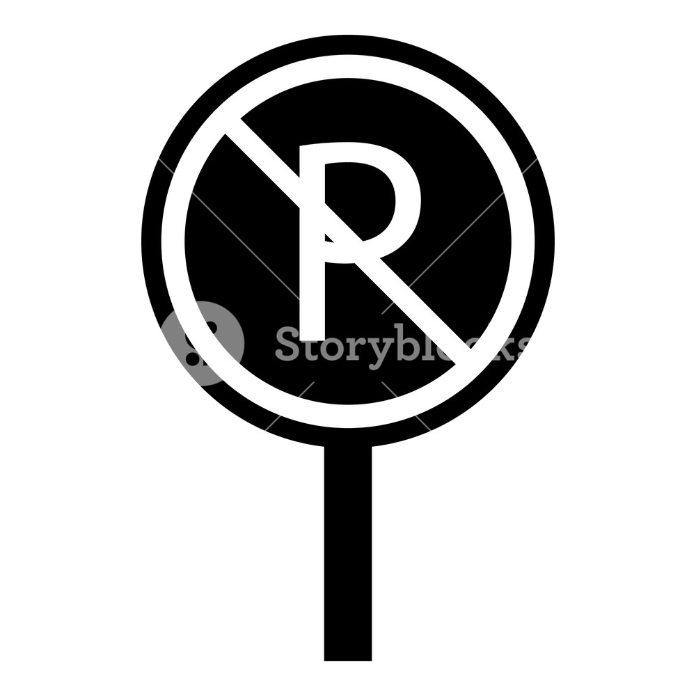 1000x1000 No Parking Icon Simple Illustration Of No Parking Vector Icon