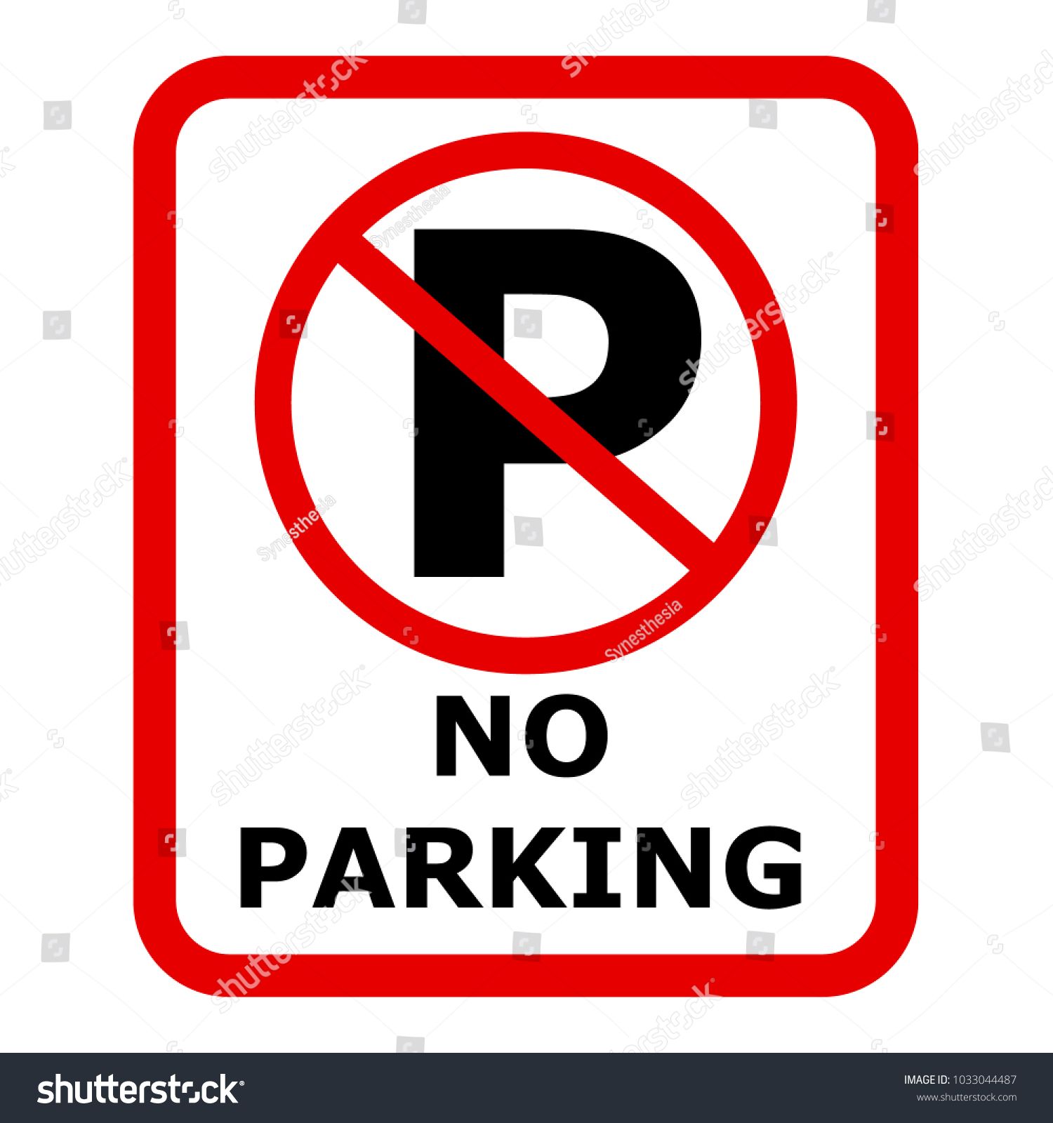 1500x1600 No Parking Sign Icon Vector