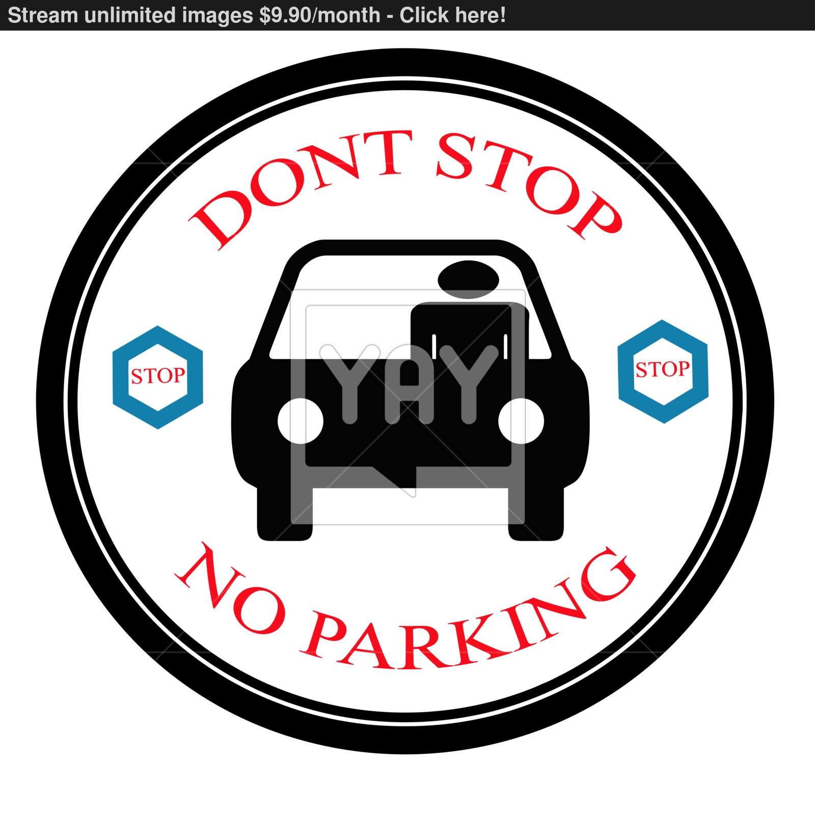 1600x1600 No Parking Vector