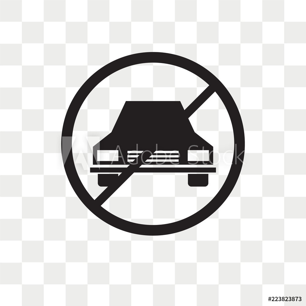 1000x1000 Photo Art Print No Parking Vector Icon Isolated On Transparent