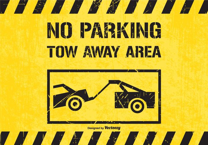 700x490 No Parking Tow Away Area Traffic Sign Vector