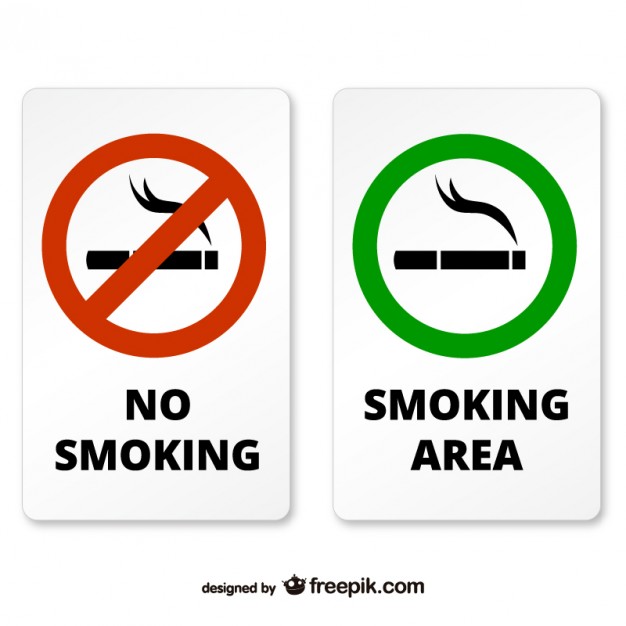 626x626 Smoking And Non Smoking Area Signs Vector Free Download