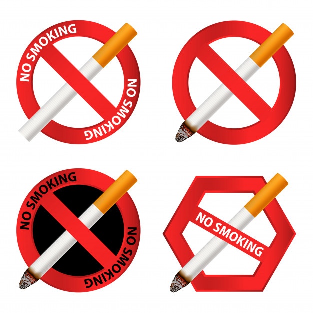 626x626 Smoking And Non Smoking Area Signs Vector Free Download