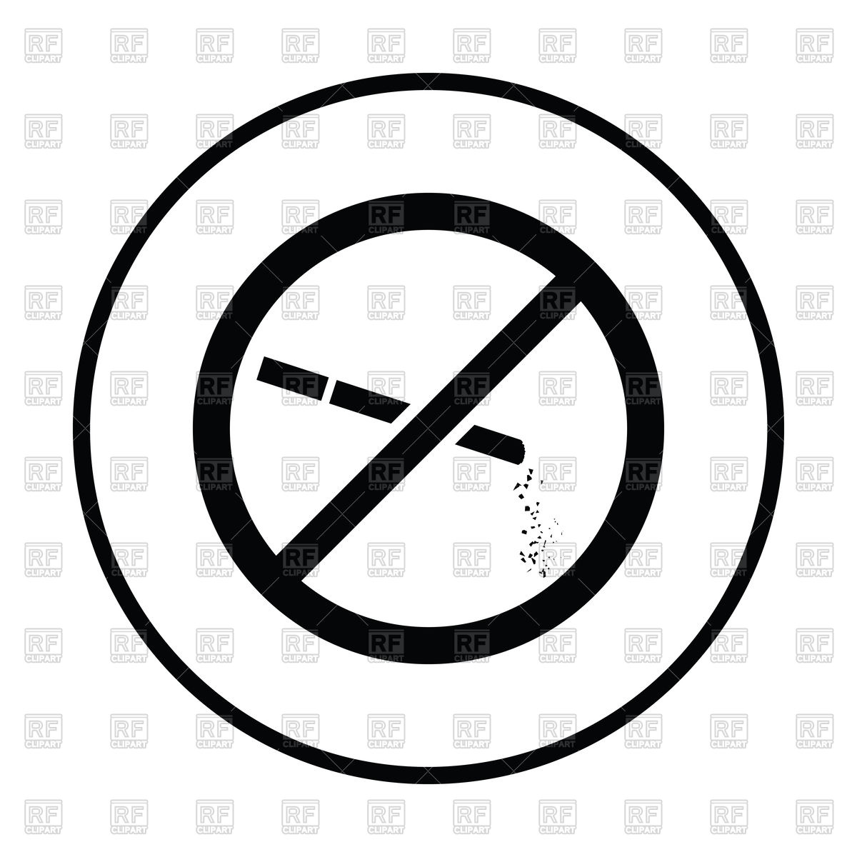1200x1200 Thin Circle Design Of No Smoking Icon Vector Image Of Signs