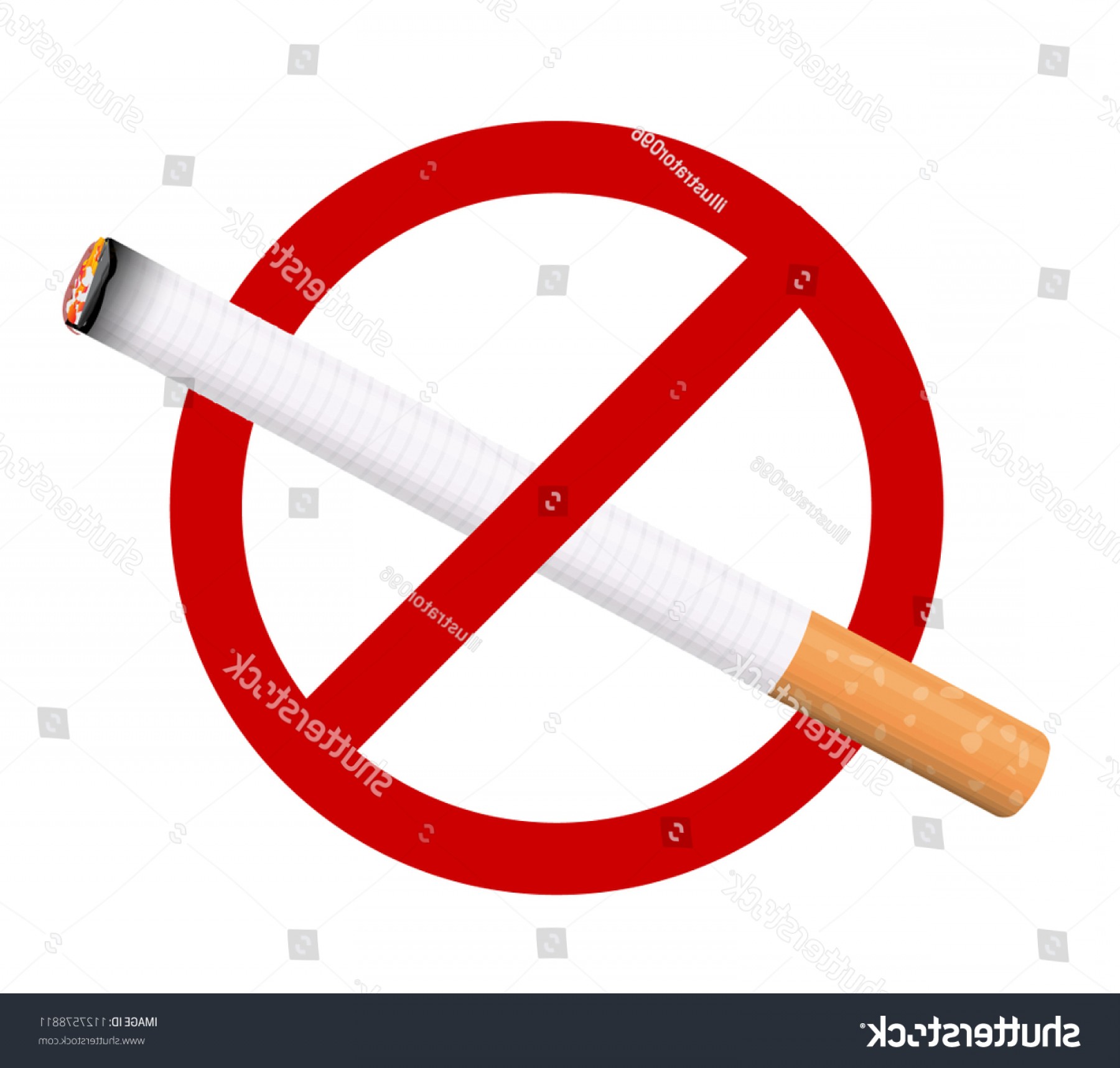 1800x1717 No Smoking Sign Vector Illustration Isolated Soidergi