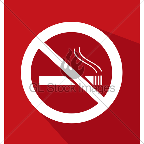 500x500 No Smoking Sign Vector Illustration Gl Stock Images