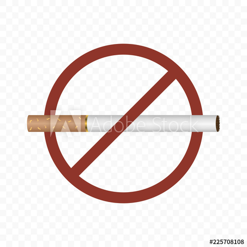 500x500 No Smoking Sign Vector Illustration On A Transparent Background