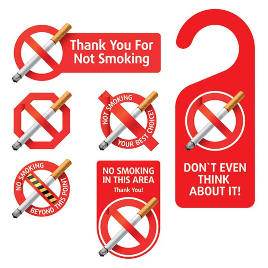 550x550 No Smoking Signs Vector