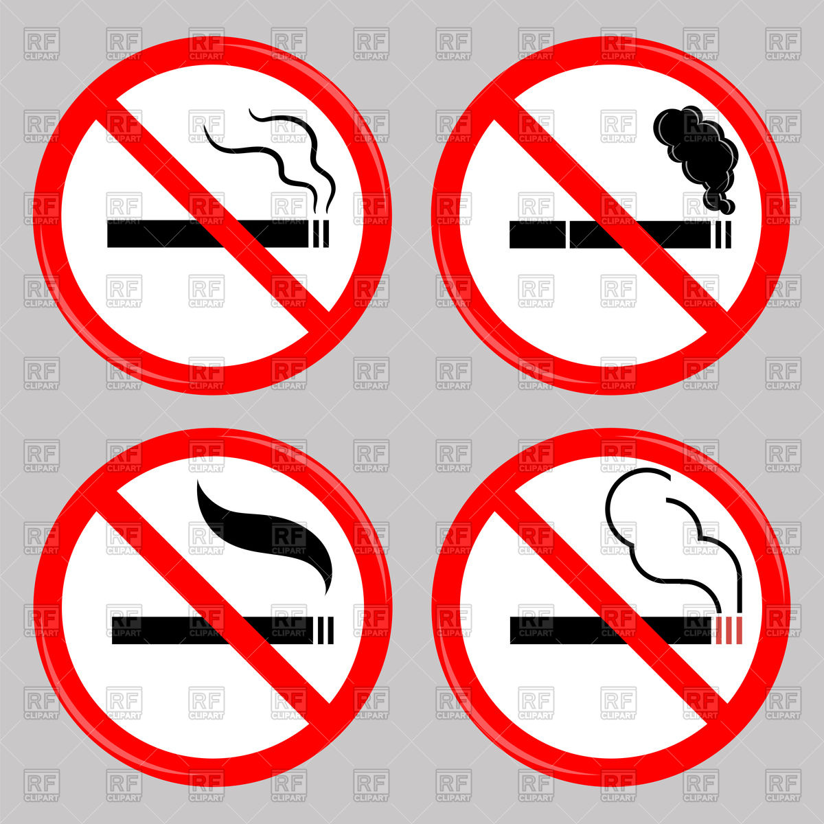 1200x1200 No Smoking Prohibited Symbols Vector Image Of Signs, Symbols, Maps