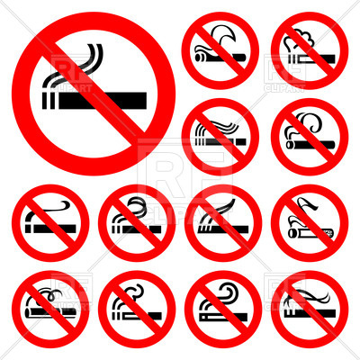 400x400 No Smoking Red Symbols Vector Image Of Signs, Symbols, Maps