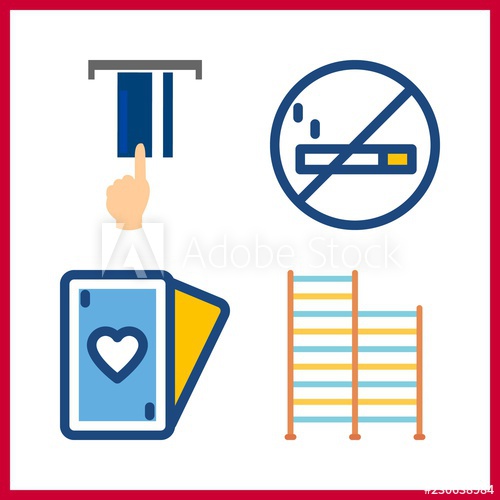 500x500 Risk Icon Credit Card And No Smoking Vector Icons In Risk Set