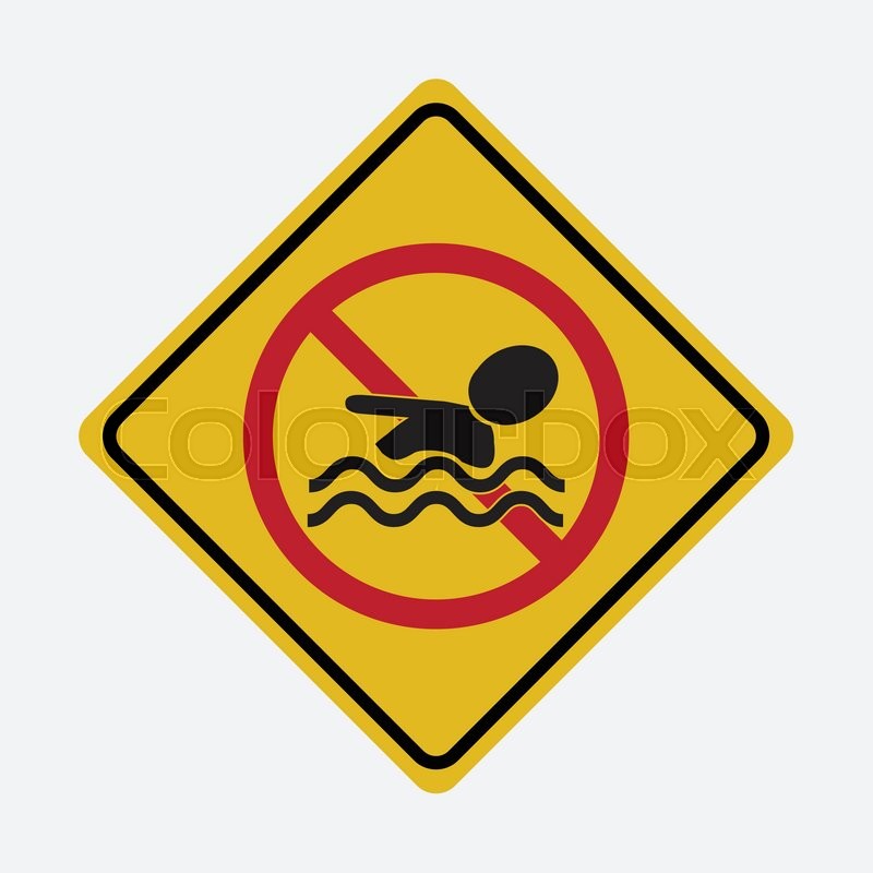 No Swimming Warning Signs Vector Stock Vector Colourbox 800x800 No Swimming Warning Signs Vector Stock Vector Colourbox