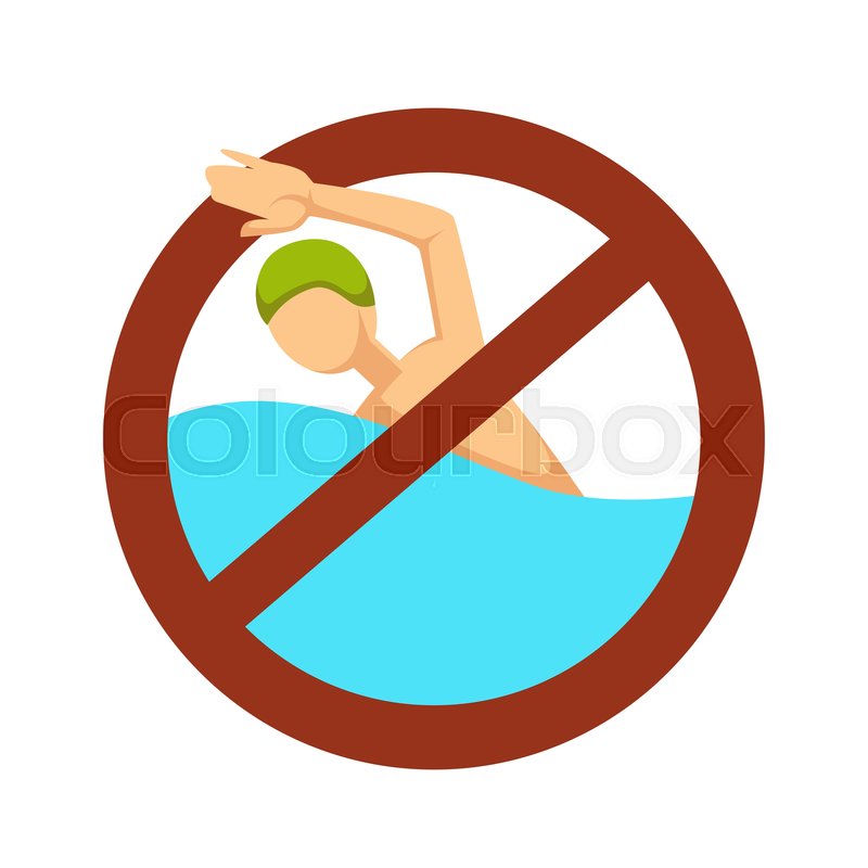 Restriction Or Caution No Swimming Stock Vector Colourbox 800x800 Restriction Or Caution No Swimming Stock Vector Colourbox