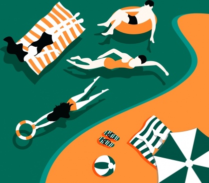 Vector No Swimming Free Vector Download 419x368 Vector No Swimming Free Vector Download