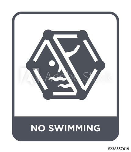 No Swimming Icon Vector 430x500 No Swimming Icon Vector