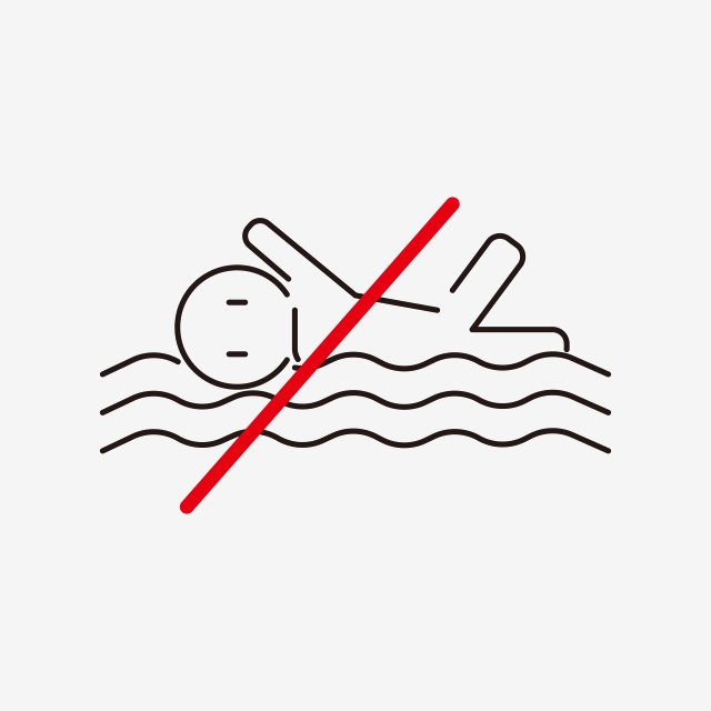 640x640 No Swimming Line Public Icon Vector, No Swimming, Line, Public Png