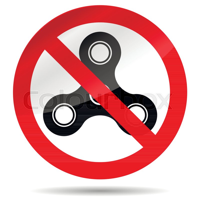 800x800 No Finger Spinner Symbol Vector Stock Vector Colourbox