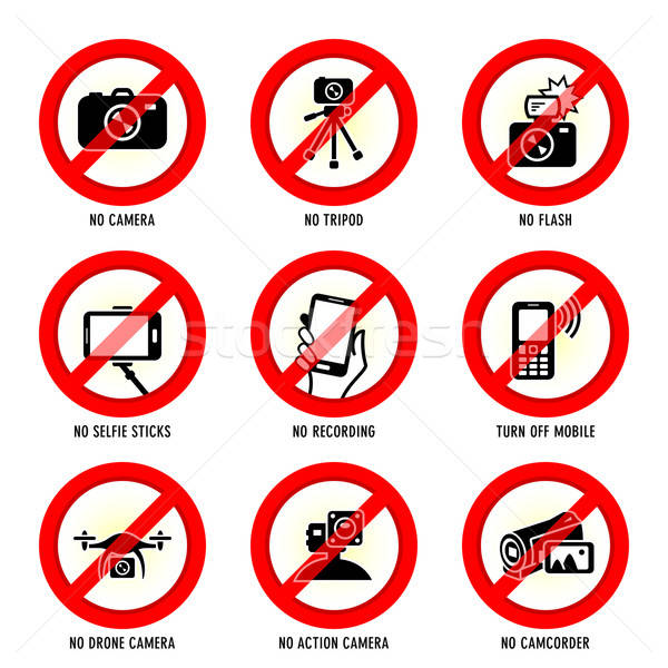 600x600 No Media Signs Vector Illustration Sahua