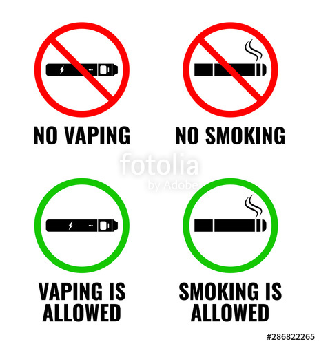 463x500 No Vaping, No Smoking, Vaping Is Allowed And Smoking Is Allowed