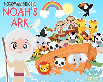 350x278 Noah's Ark Clipart, Instant Download Vector Art, Commercial Use