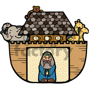 300x300 Noahs Ark Vector Cartoon Art Clipart Royalty Free Gif, Png