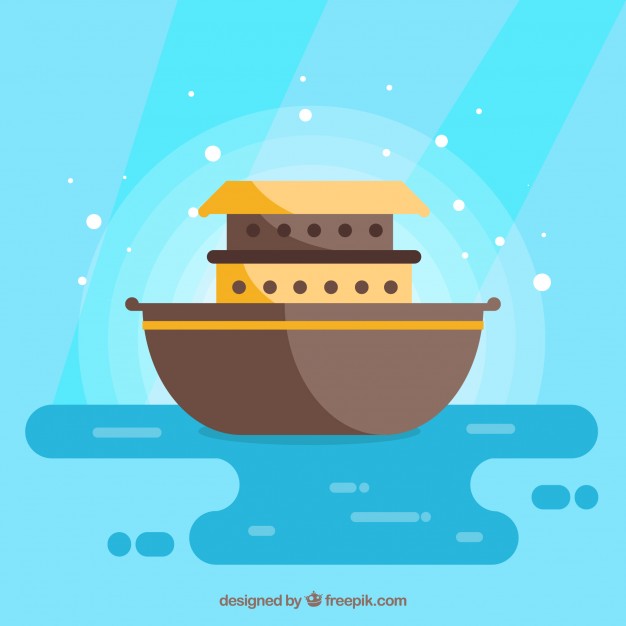 626x626 Noahs Ark Cartoon Vector Free Download