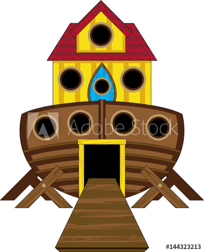 406x500 Cartoon Noah's Ark