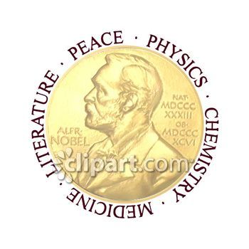 350x350 Nobel Peace Prize Vector Clip Art Royalty