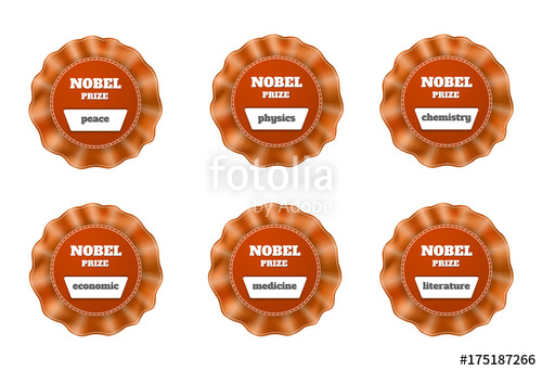 500x342 Red Ribbon On White Background, Nobel Prize Award Stock Image