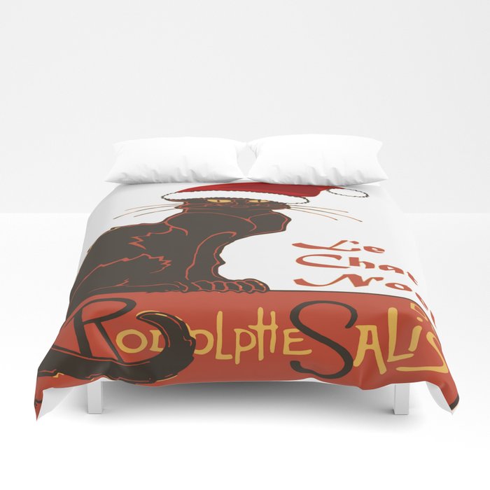 700x700 Le Chat Noel Christmas Vector Duvet Cover