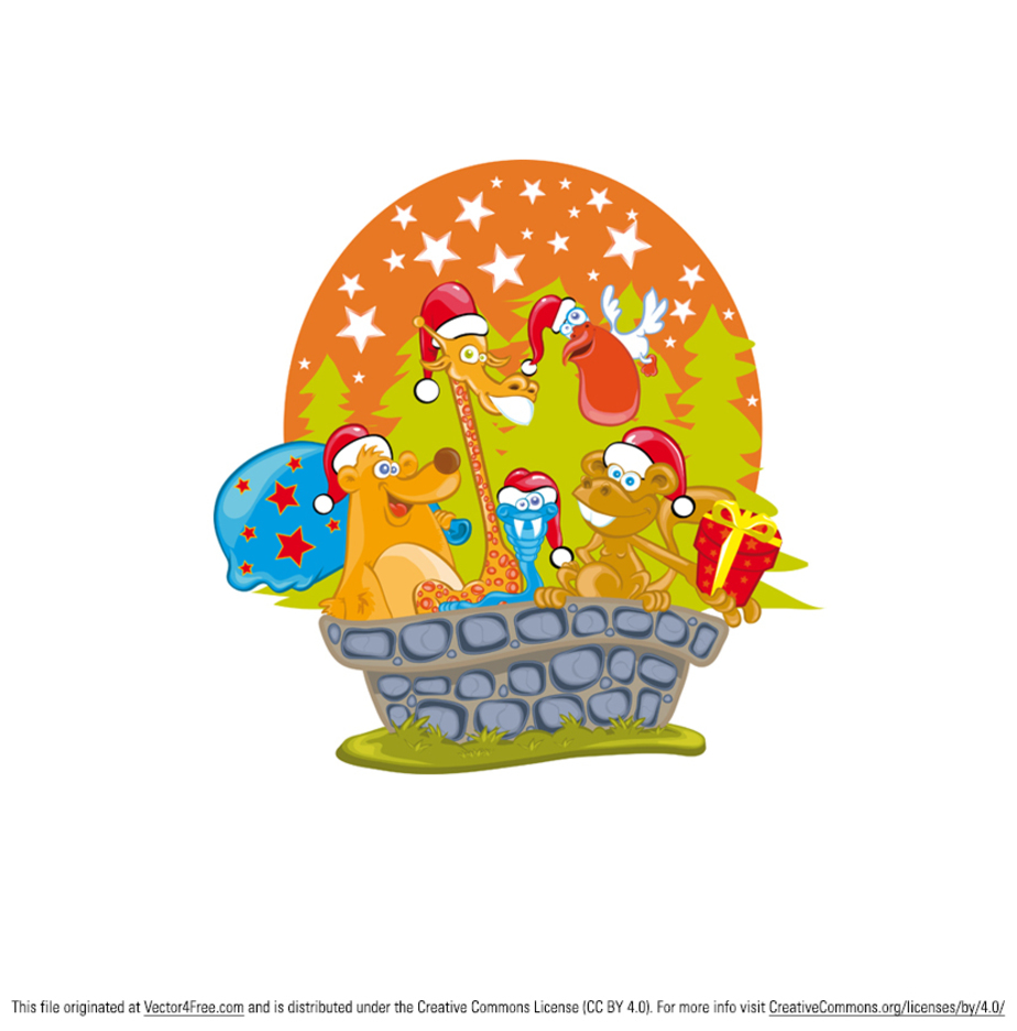 924x936 Noel Christmas Animal Vectors