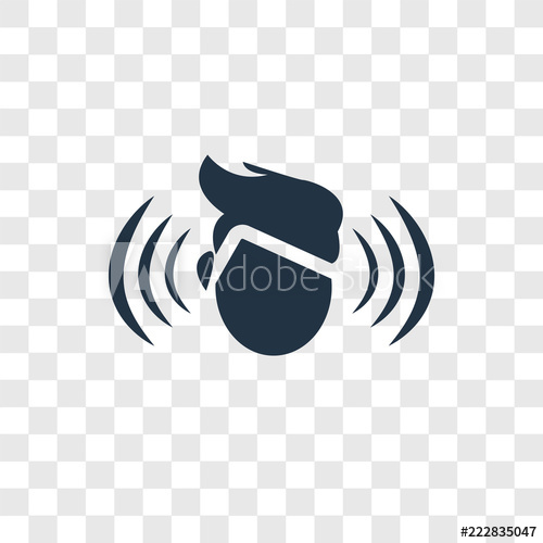 500x500 Noise Vector Icon Isolated On Transparent Background, Noise Logo