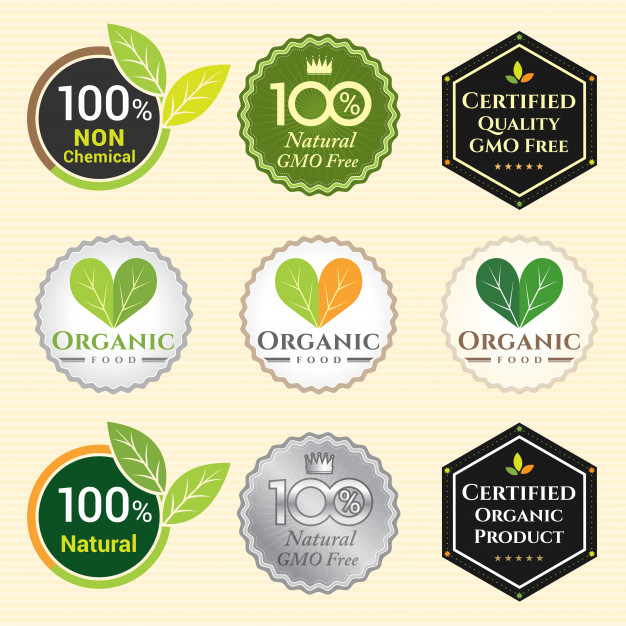 626x626 Gmo Free Non Gmo And Organic Guarantee Tag Vector Premium Download