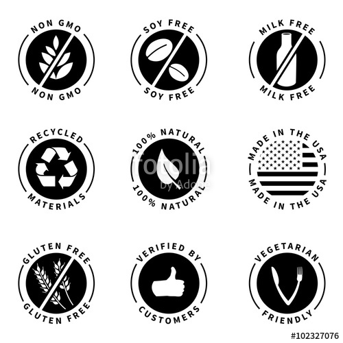 Food Product Badges Collection 500x500 Food Product Badges Collection