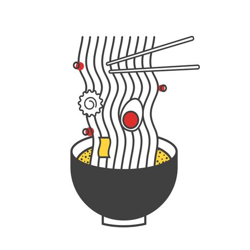 490x490 Illustration Of Ramen Noodle