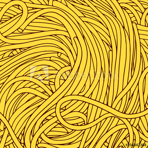 500x500 Hand Drawn Noodle Vector Background