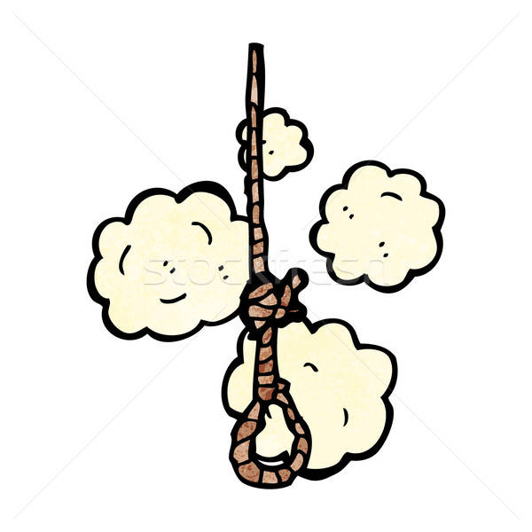 600x600 Hanging Noose Cartoon Vector Illustration Lineartestpilot